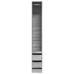 vidaXL Șifonier, gri sonoma, 30x50x200, lemn prelucrat vidaXL Șifonier, gri sonoma, 30x50x200, lemn prelucrat
