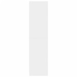 vidaXL Șifonier, alb, 80x50x200 cm, lemn prelucrat