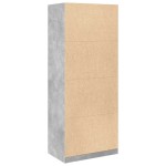 vidaXL Șifonier, gri beton, 80x50x200 cm, lemn prelucrat