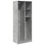 vidaXL Șifonier, gri beton, 80x50x200 cm, lemn prelucrat vidaXL Șifonier, gri beton, 80x50x200 cm, lemn prelucrat