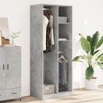 vidaXL Șifonier, gri beton, 80x50x200 cm, lemn prelucrat vidaXL Șifonier, gri beton, 80x50x200 cm, lemn prelucrat