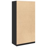 vidaXL Șifonier, negru, 100 x 50 x 200 cm, PAL vidaXL Șifonier, negru, 100 x 50 x 200 cm, PAL
