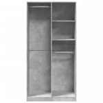 vidaXL Șifonier, gri beton, 100x50x200 cm, PAL vidaXL Șifonier, gri beton, 100x50x200 cm, PAL