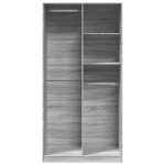 vidaXL Șifonier, gri sonoma, 100x50x200 cm, lemn prelucrat vidaXL Șifonier, gri sonoma, 100x50x200 cm, lemn prelucrat