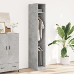 vidaXL Șifonier, gri beton, 30x50x200 cm, lemn prelucrat vidaXL Șifonier, gri beton, 30x50x200 cm, lemn prelucrat