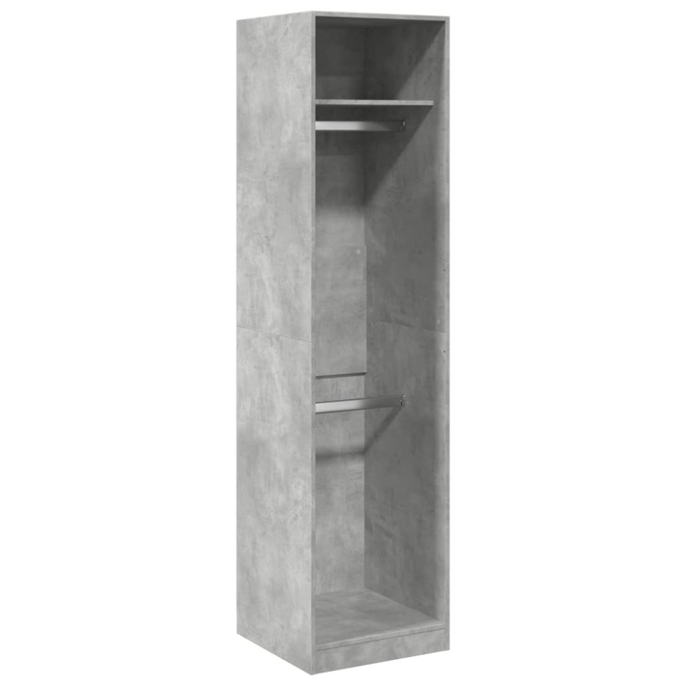 vidaXL Șifonier, gri beton, 50x50x200 cm, PAL