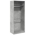 vidaXL Șifonier, gri beton, 80x50x200 cm, lemn prelucrat vidaXL Șifonier, gri beton, 80x50x200 cm, lemn prelucrat