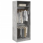 vidaXL Șifonier, gri beton, 80x50x200 cm, lemn prelucrat vidaXL Șifonier, gri beton, 80x50x200 cm, lemn prelucrat