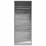 vidaXL Șifonier, gri sonoma, 80x50x200 cm, lemn prelucrat