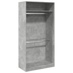 vidaXL Șifonier, gri beton, 100x50x200 cm, PAL vidaXL Șifonier, gri beton, 100x50x200 cm, PAL