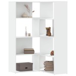 vidaXL Bibliotecă 4 niveluri, alb, 85x85x140 cm, lemn prelucrat vidaXL Bibliotecă 4 niveluri, alb, 85x85x140 cm, lemn prelucrat