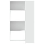 vidaXL Bibliotecă 4 niveluri, alb, 85x85x140 cm, lemn prelucrat vidaXL Bibliotecă 4 niveluri, alb, 85x85x140 cm, lemn prelucrat