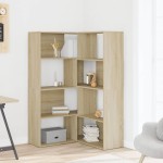 vidaXL Bibliotecă de colț cu 4 niveluri stejar sonoma 85x85x140cm lemn