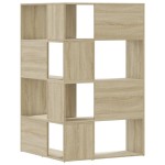 vidaXL Bibliotecă de colț cu 4 niveluri stejar sonoma 85x85x140cm lemn