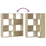 vidaXL Bibliotecă de colț cu 4 niveluri stejar sonoma 85x85x140cm lemn