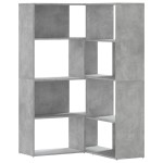 vidaXL Bibliotecă 4 niveluri gri beton 85x85x140 cm lemn prelucrat vidaXL Bibliotecă 4 niveluri gri beton 85x85x140 cm lemn prelucrat