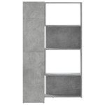 vidaXL Bibliotecă 4 niveluri gri beton 85x85x140 cm lemn prelucrat vidaXL Bibliotecă 4 niveluri gri beton 85x85x140 cm lemn prelucrat