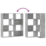 vidaXL Bibliotecă 4 niveluri gri beton 85x85x140 cm lemn prelucrat vidaXL Bibliotecă 4 niveluri gri beton 85x85x140 cm lemn prelucrat