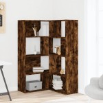 vidaXL Bibliotecă 4 niveluri stejar fumuriu 85x85x140cm lemn prelucrat vidaXL Bibliotecă 4 niveluri stejar fumuriu 85x85x140cm lemn prelucrat