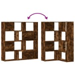 vidaXL Bibliotecă 4 niveluri stejar fumuriu 85x85x140cm lemn prelucrat vidaXL Bibliotecă 4 niveluri stejar fumuriu 85x85x140cm lemn prelucrat
