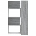 vidaXL Bibliotecă de colț cu 4 niveluri gri sonoma 85x85x140 cm lemn