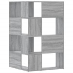 vidaXL Bibliotecă de colț cu 4 niveluri gri sonoma 85x85x140 cm lemn