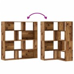 vidaXL Bibliotecă 4 niveluri lemn vechi 85x85x140 cm lemn prelucrat vidaXL Bibliotecă 4 niveluri lemn vechi 85x85x140 cm lemn prelucrat