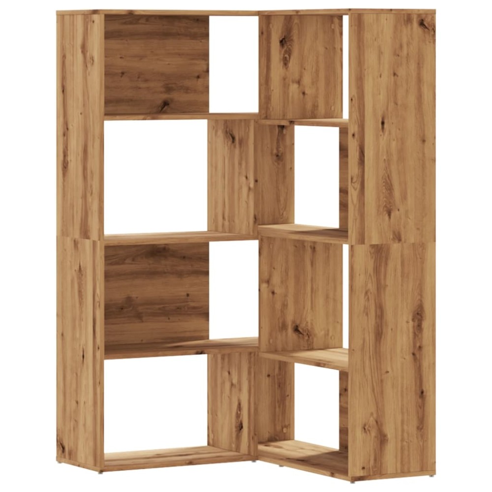 vidaXL Bibliotecă 4 nivel stejar artizanal 85x85x140 cm lemn prelucrat