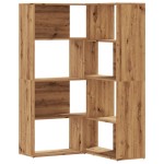 vidaXL Bibliotecă 4 nivel stejar artizanal 85x85x140 cm lemn prelucrat vidaXL Bibliotecă 4 nivel stejar artizanal 85x85x140 cm lemn prelucrat