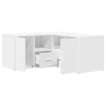 vidaXL Dulap de colț, alb, 160x40x45 cm, lemn prelucrat vidaXL Dulap de colț, alb, 160x40x45 cm, lemn prelucrat