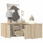 vidaXL Dulap de colț, alb, 160x40x45 cm, lemn prelucrat vidaXL Dulap de colț, alb, 160x40x45 cm, lemn prelucrat