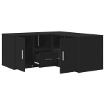 vidaXL Dulap de colț, negru, 160x40x45 cm, lemn prelucrat vidaXL Dulap de colț, negru, 160x40x45 cm, lemn prelucrat