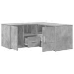 vidaXL Dulap de colț, gri beton, 160x40x45 cm, lemn prelucrat vidaXL Dulap de colț, gri beton, 160x40x45 cm, lemn prelucrat