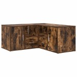 vidaXL Dulap colțar, stejar fumuriu, 160x40x45 cm, lemn prelucrat