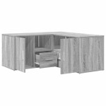 vidaXL Dulap colțar, gri sonoma, 160x40x45 cm, lemn prelucrat vidaXL Dulap colțar, gri sonoma, 160x40x45 cm, lemn prelucrat