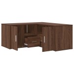 vidaXL Dulap colțar, stejar maro, 160x40x45 cm, lemn prelucrat vidaXL Dulap colțar, stejar maro, 160x40x45 cm, lemn prelucrat