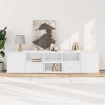 vidaXL Dulap de colț, alb, 200x40x45 cm, lemn prelucrat vidaXL Dulap de colț, alb, 200x40x45 cm, lemn prelucrat