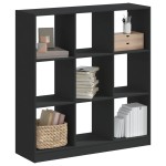 vidaXL Bibliotecă, negru, 102x32x108 cm, lemn prelucrat vidaXL Bibliotecă, negru, 102x32x108 cm, lemn prelucrat