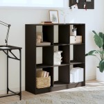 vidaXL Bibliotecă, negru, 102x32x108 cm, lemn prelucrat vidaXL Bibliotecă, negru, 102x32x108 cm, lemn prelucrat