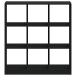 vidaXL Bibliotecă, negru, 102x32x108 cm, lemn prelucrat vidaXL Bibliotecă, negru, 102x32x108 cm, lemn prelucrat