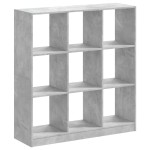 vidaXL Bibliotecă, gri beton, 102x32x108 cm, lemn prelucrat vidaXL Bibliotecă, gri beton, 102x32x108 cm, lemn prelucrat