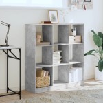 vidaXL Bibliotecă, gri beton, 102x32x108 cm, lemn prelucrat vidaXL Bibliotecă, gri beton, 102x32x108 cm, lemn prelucrat