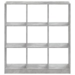 vidaXL Bibliotecă, gri beton, 102x32x108 cm, lemn prelucrat vidaXL Bibliotecă, gri beton, 102x32x108 cm, lemn prelucrat