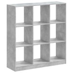 vidaXL Bibliotecă, gri beton, 102x32x108 cm, lemn prelucrat vidaXL Bibliotecă, gri beton, 102x32x108 cm, lemn prelucrat