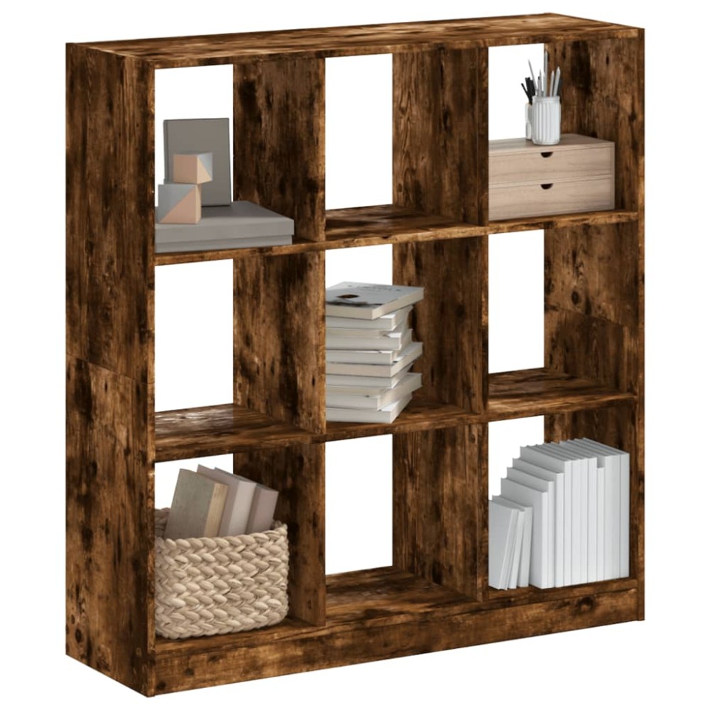 vidaXL Bibliotecă, stejar fumuriu, 102x32x108 cm, lemn prelucrat