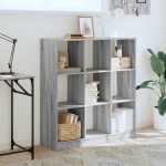 vidaXL Bibliotecă, gri sonoma, 102x32x108 cm, lemn prelucrat vidaXL Bibliotecă, gri sonoma, 102x32x108 cm, lemn prelucrat
