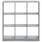 vidaXL Bibliotecă, gri sonoma, 102x32x108 cm, lemn prelucrat vidaXL Bibliotecă, gri sonoma, 102x32x108 cm, lemn prelucrat