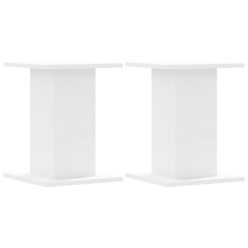 vidaXL Suporturi de plante, 2 buc., alb, 30x30x40 cm, lemn prelucrat