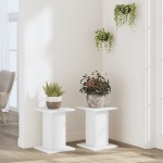 vidaXL Suporturi de plante, 2 buc., alb, 30x30x40 cm, lemn prelucrat vidaXL Suporturi de plante, 2 buc., alb, 30x30x40 cm, lemn prelucrat