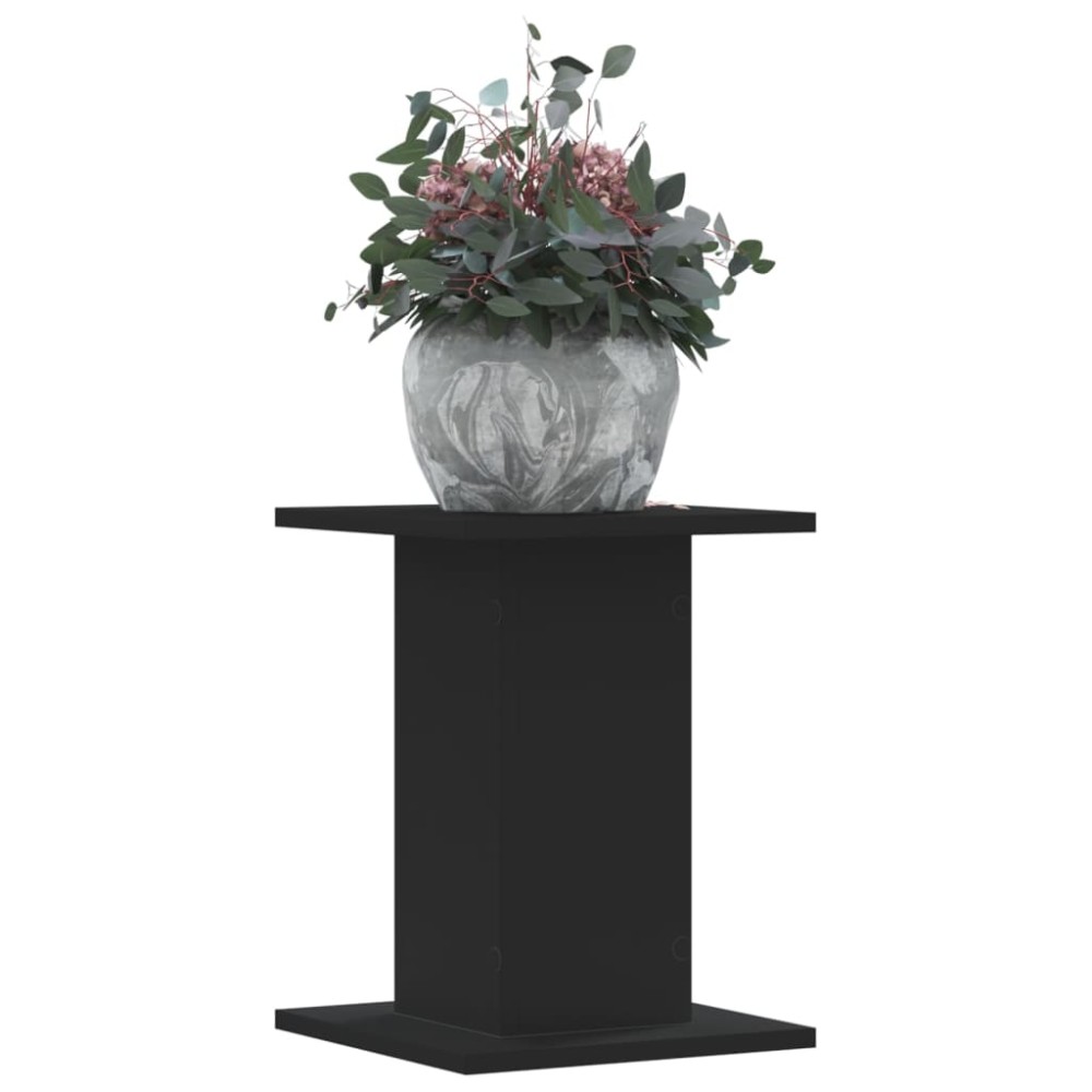 vidaXL Suporturi de plante 2 buc. negru 30x30x40 cm lemn prelucrat